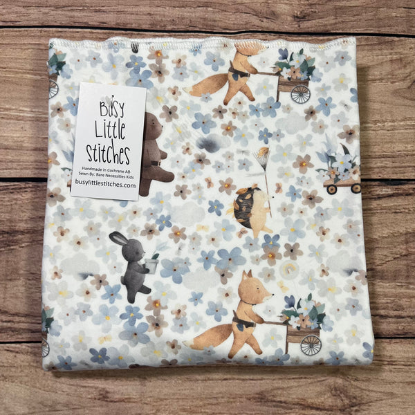 Flower Animal March Toddler Blanket