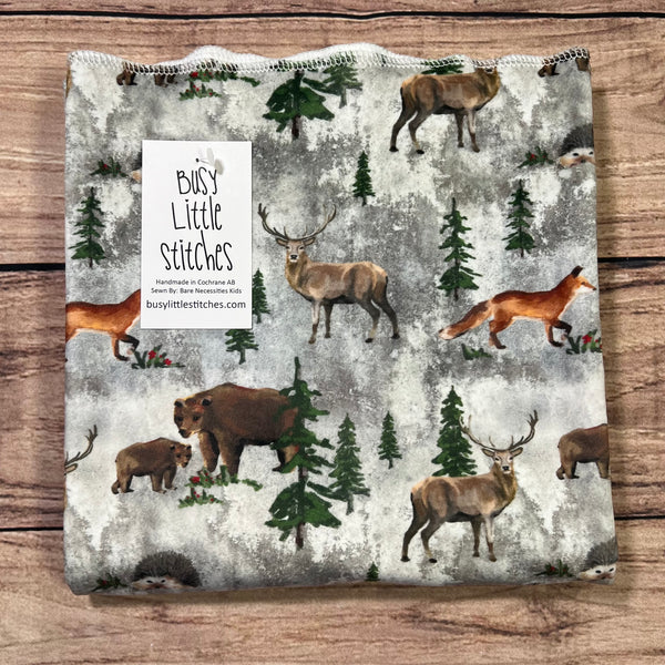 Forest Friends Grunge Toddler Blanket