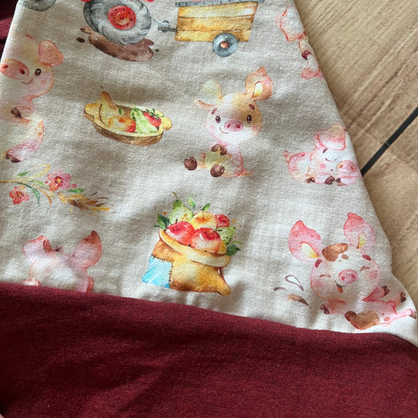 3-6 Year Mud Pig Panel Grow With Me Sweater