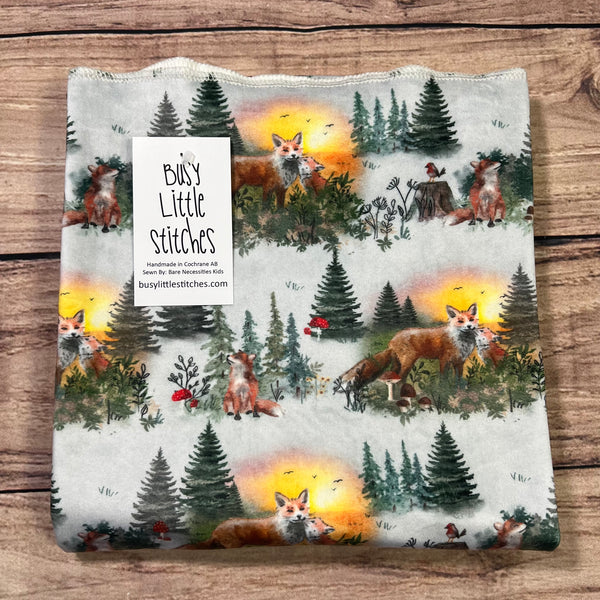 Fox Mama Stone Toddler Blanket