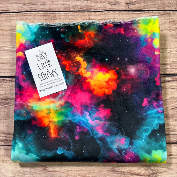 Neon Nebula Toddler Blanket