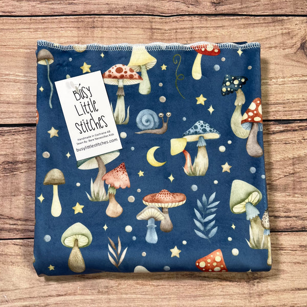 Moonlit Mushrooms Toddler Blanket