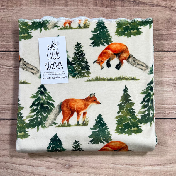 Fox in the Woods Toddler Blanket