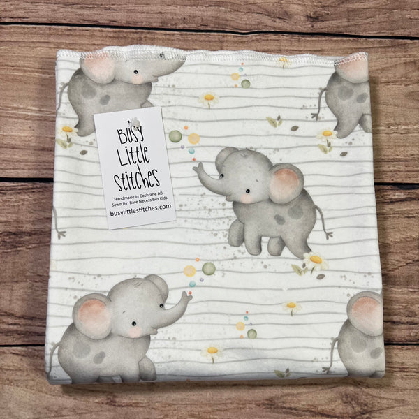 Elephant Bubbles Toddler Blanket