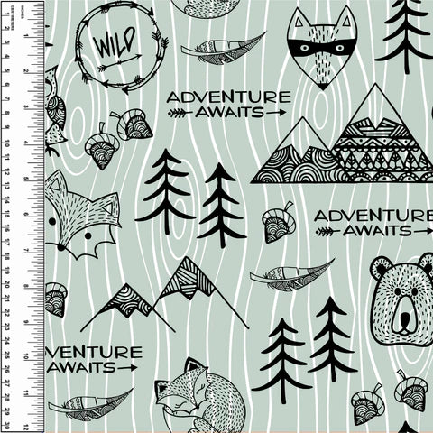 Adventure Awaits Sage Toddler Blanket