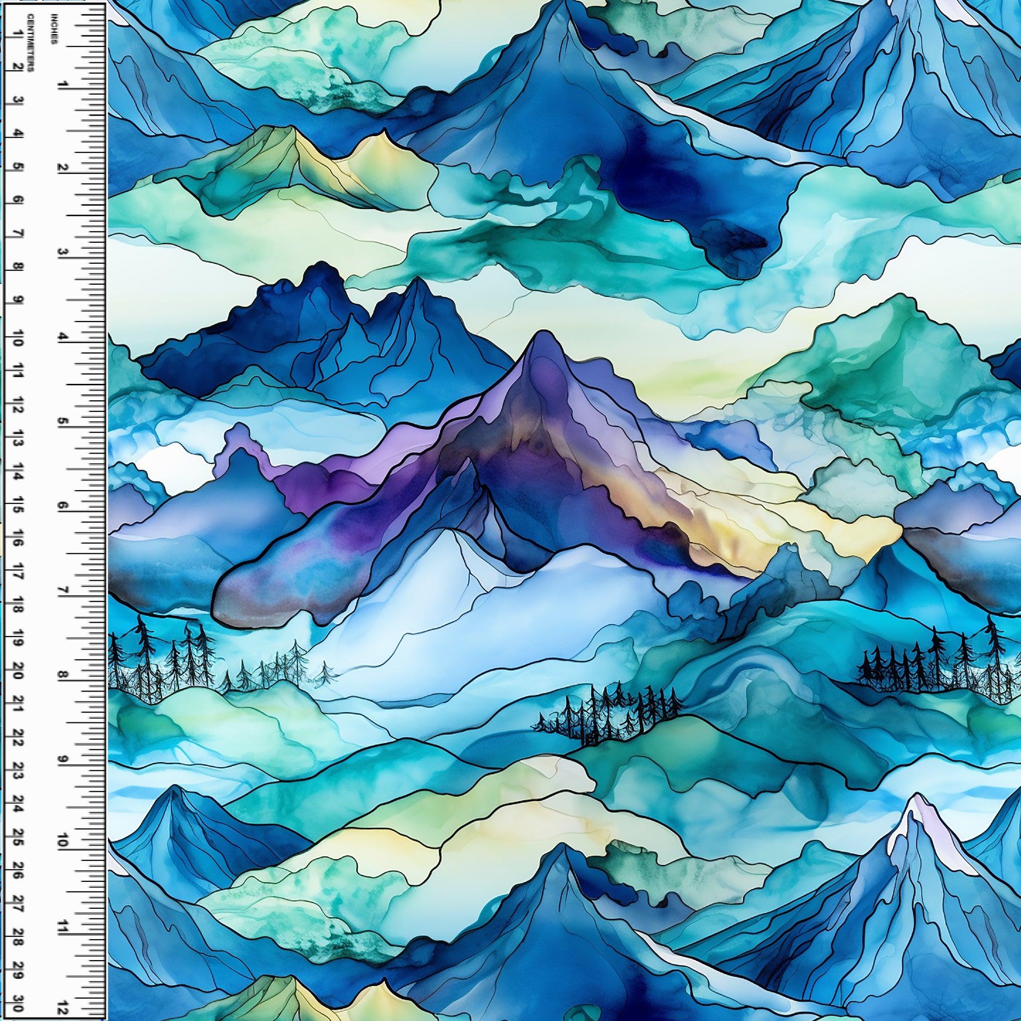 PREORDER Alcohol Ink Mountains Blanket