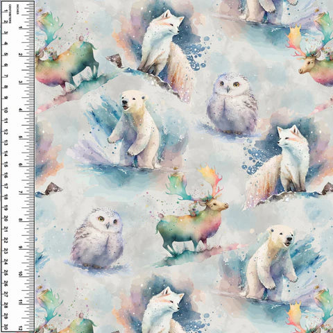 Arctic Animals Watercolour Toddler Blanket