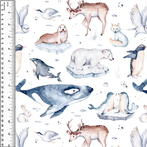 Arctic Iceberg Friends Toddler Blanket