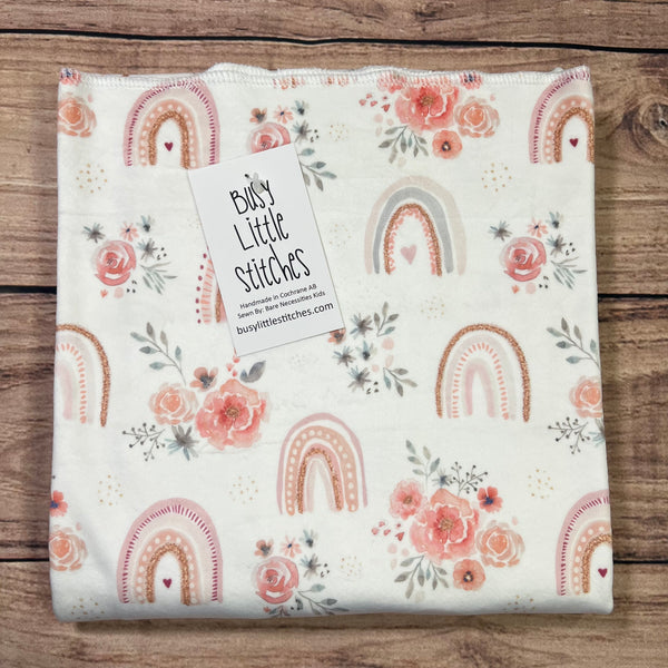 Dreams Bloom Rainbow Toddler Blanket