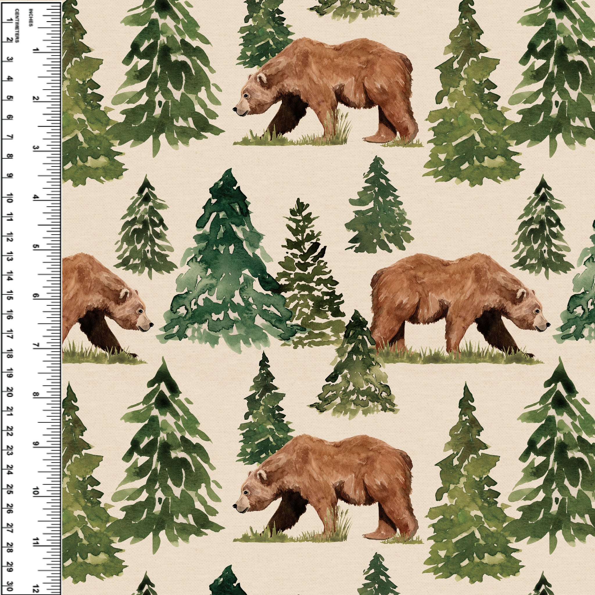 Bear in the Woods Toddler Blanket