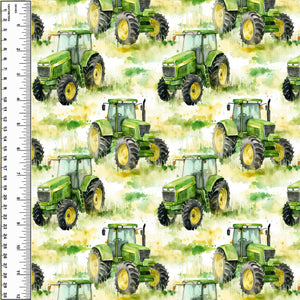 Big Green Tractor Toddler Blanket