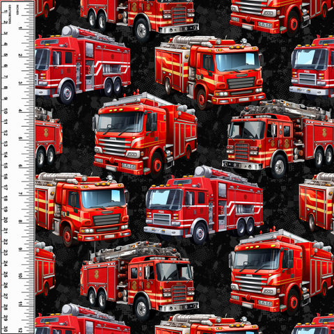 PREORDER Big Red Fire Truck Blanket