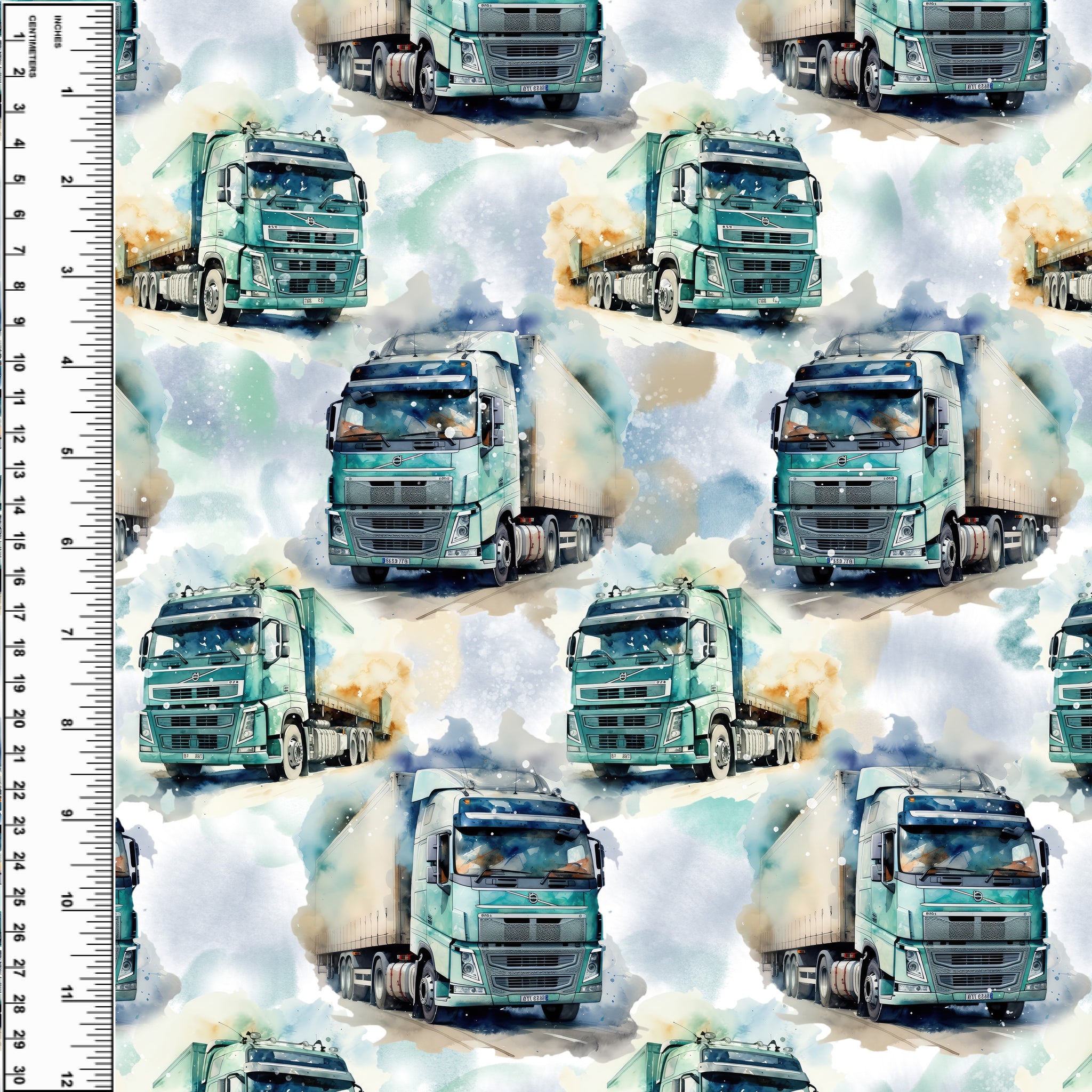 Big Semi Truck Toddler Blanket