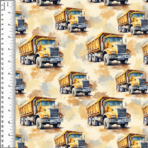 PREORDER Big Yellow Construction Truck Blanket
