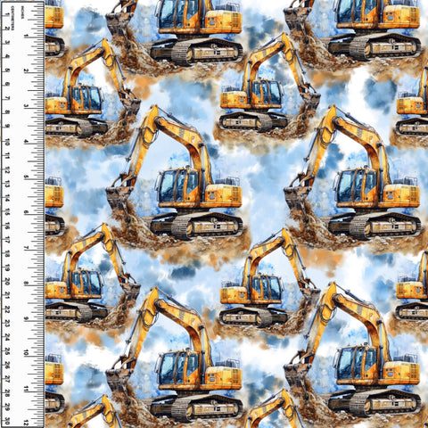 PREORDER Big Yellow Excavator Blanket