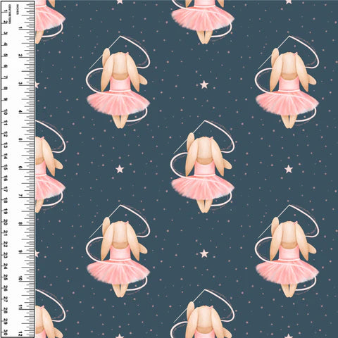 Bunny Wand Pink Toddler Blanket