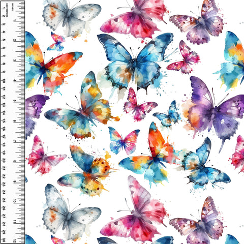 PREORDER Butterflies Rainbow Splash Blanket