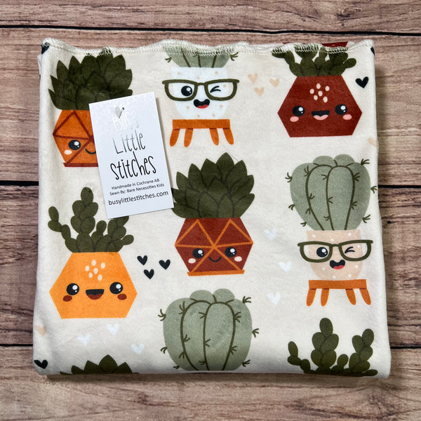 Succulent Linear Toddler Blanket