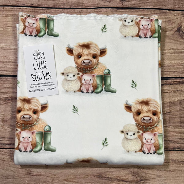 Little Farm Boots Toddler Blanket