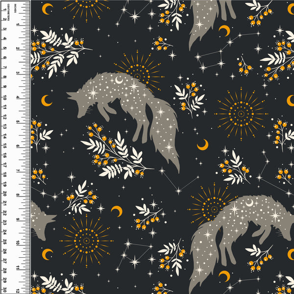 Constellation Fox Berries Toddler Blanket