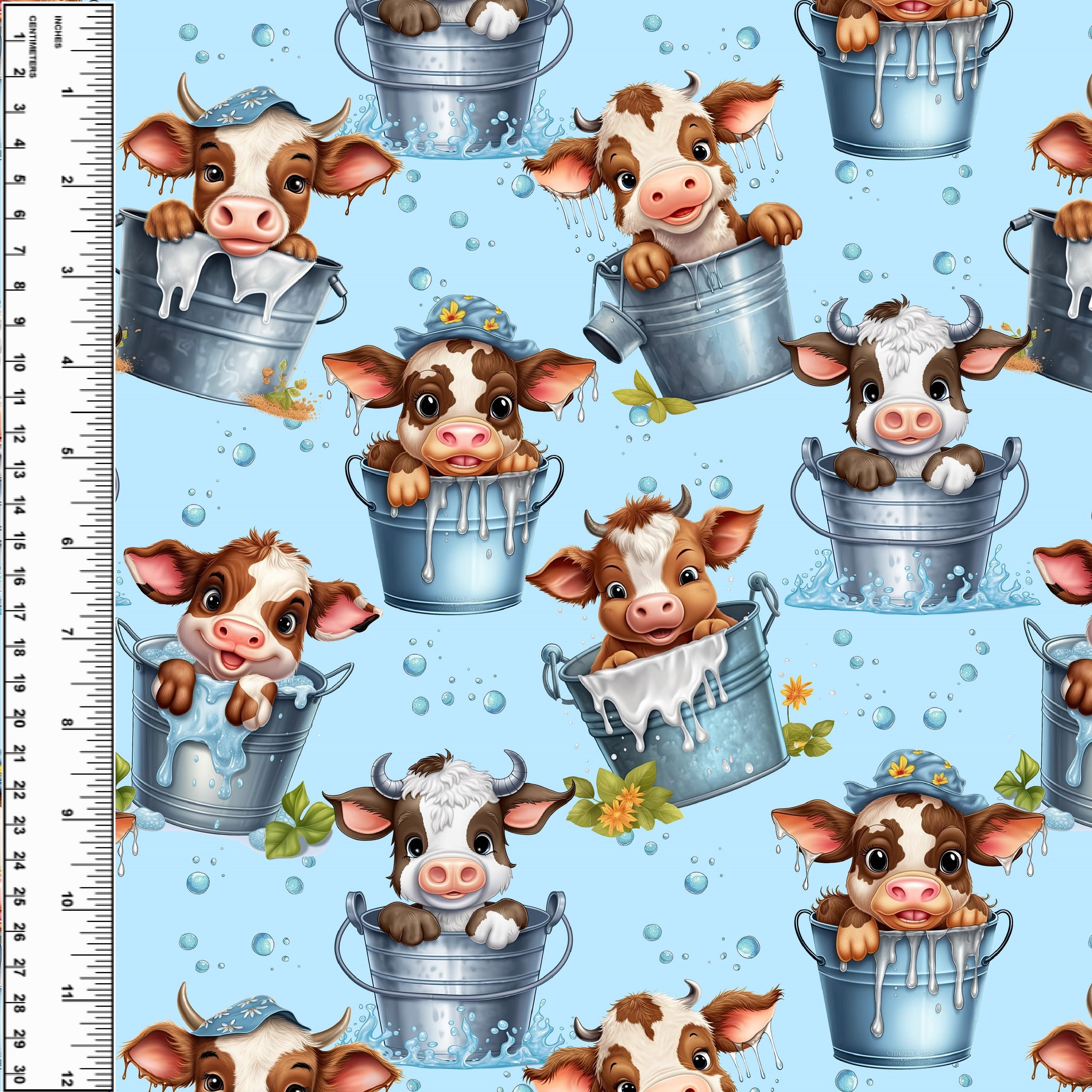 PREORDER Cow Milk Pails Blanket