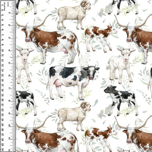 Cows & Sheep Toddler Blanket