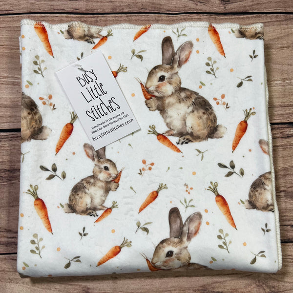 Rabbits Carrots Toddler Blanket