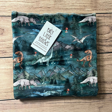 Dinosaur Mountains Steel Toddler Blanket