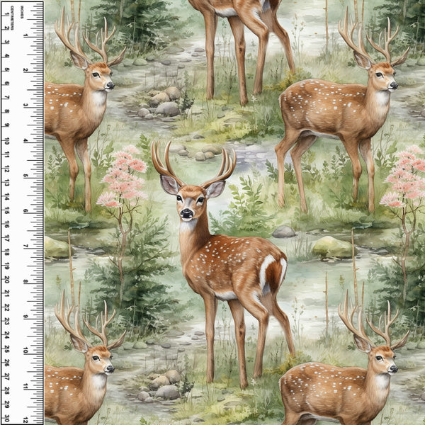 Deer in the Forest Toddler Blanket