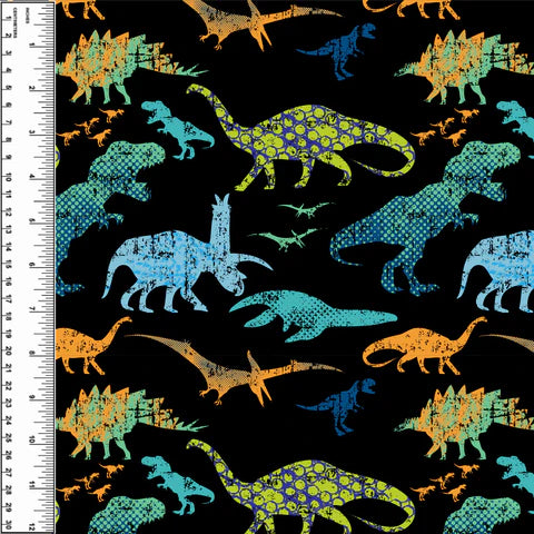 Dinosaur Grunge Toddler Blanket