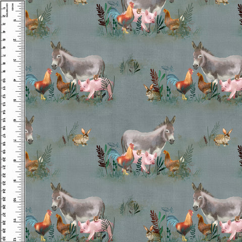 Donkey Farm Hessian Toddler Blanket