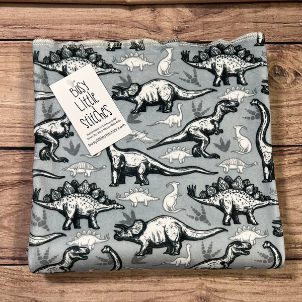 Dinosaur Sketch Monochrome Toddler Blanket