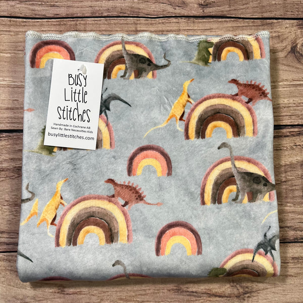 Rainbow Dinosaurs Toddler Blanket