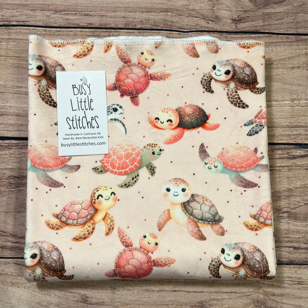 Speckled Sea Turtles Toddler Blanket