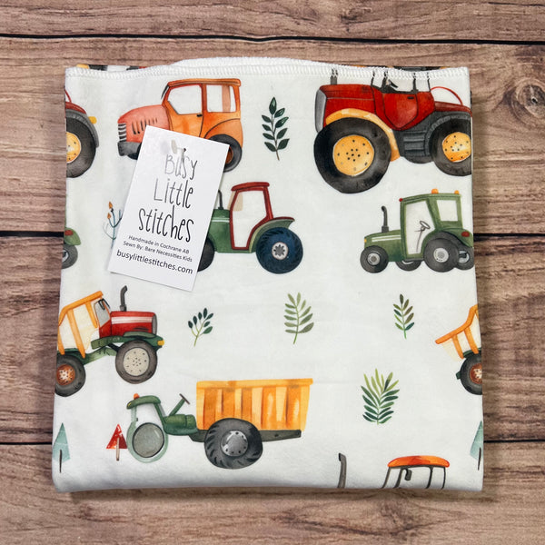 Farm Vehicles Sprigs Toddler Blanket