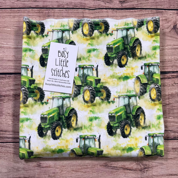 Big Green Tractor Toddler Blanket