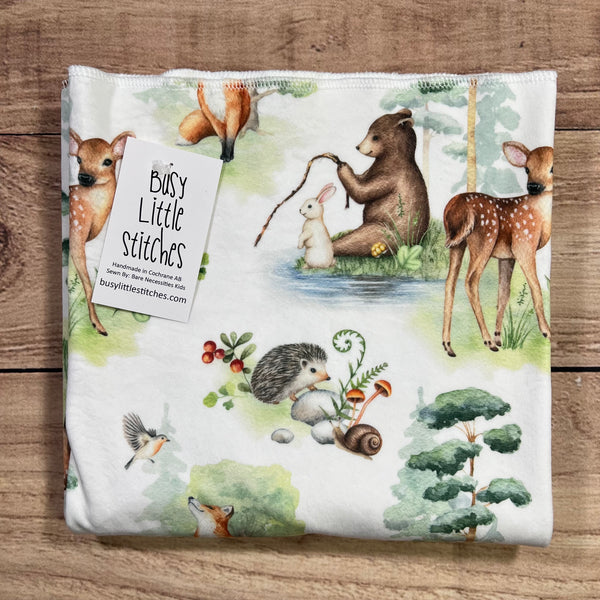 Friendly Forest Fishing Toddler Blanket