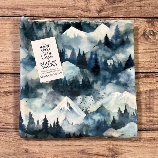 Frosty Mountain Toddler Blanket