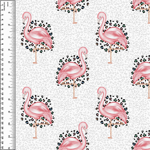 Flamingos Leopard Toddler Blanket