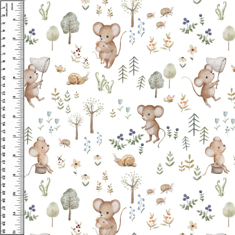 Forest Mice Toddler Blanket
