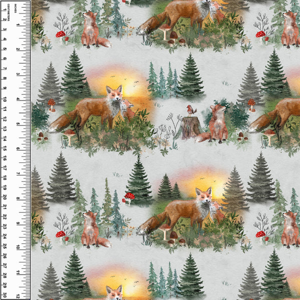 Fox Mama Stone Toddler Blanket