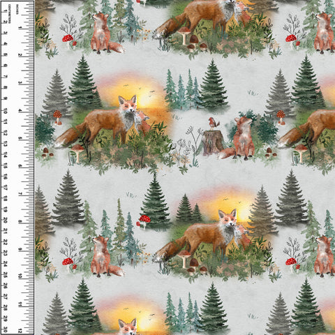 Fox Mama Stone Toddler Blanket
