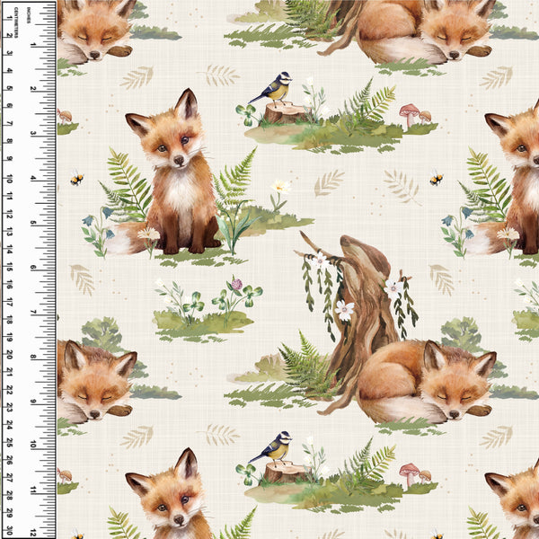 Fox & Fern Toddler Blanket