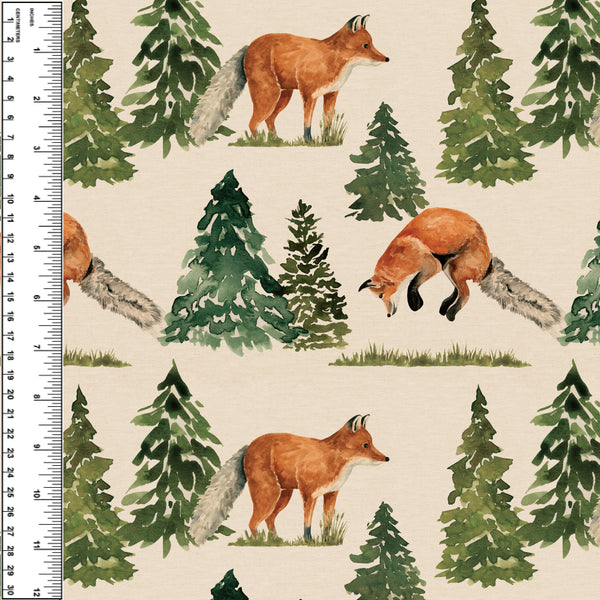 Fox in the Woods Toddler Blanket
