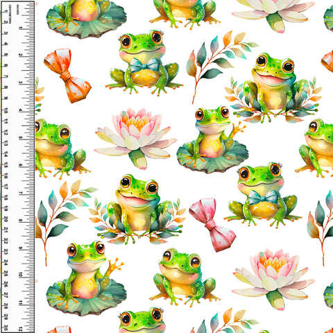 Frogs on Lily Pads Toddler Blanket
