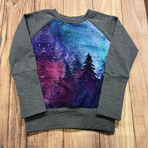 6-8 Year Forest Border Grow With Me Sweater