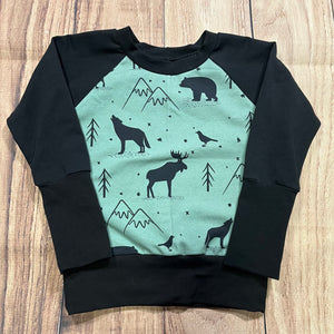 9 Month - 3 Year Wild Mountain Sage Grow With Me Sweater