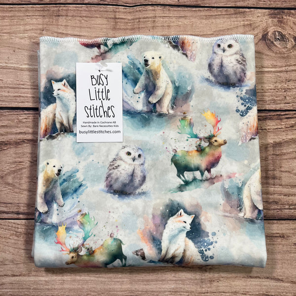 Arctic Animals Watercolour Toddler Blanket