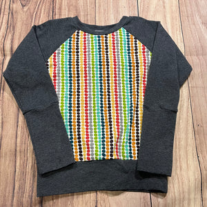6-8 Year Birch Pebbles Grey Grow With Me Sweater