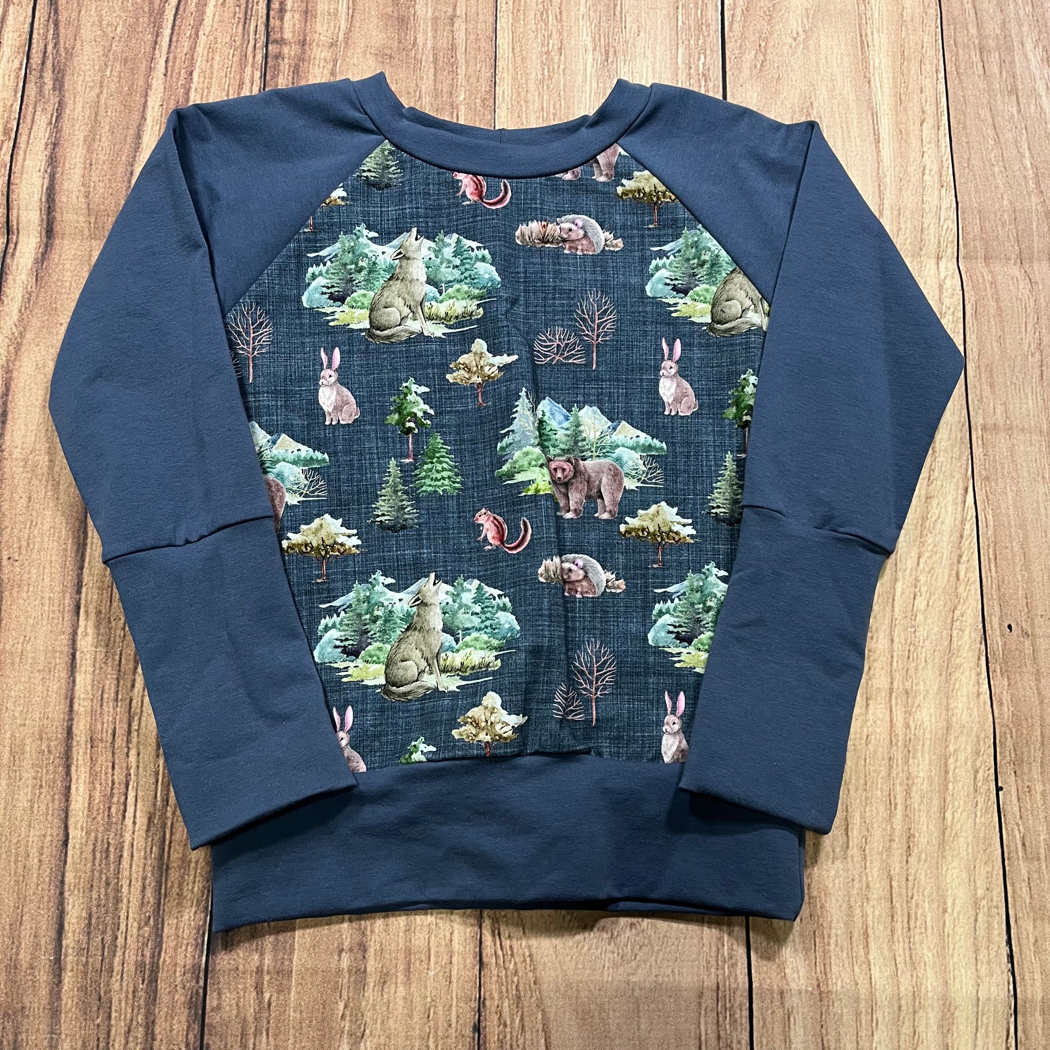 3-6 Years Wild Forest Grow With Me Sweater